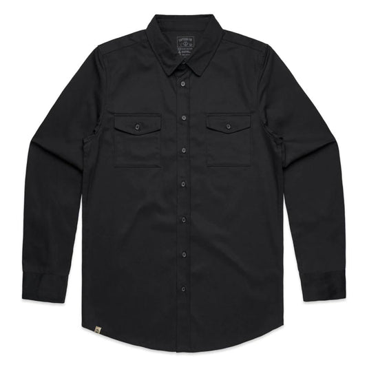 Captain Fin Co - Military Shirt - Black