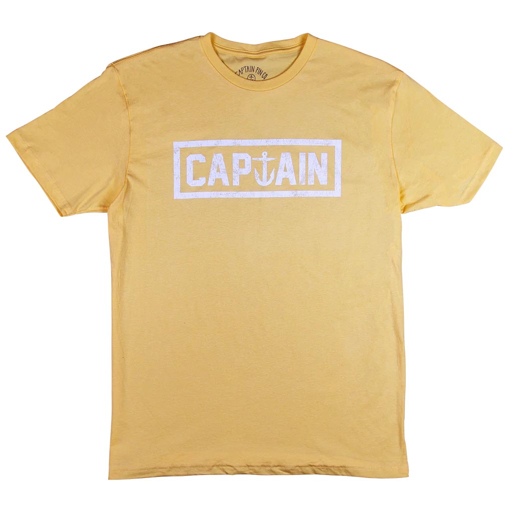 Captain Fin Co - Naval Captain Tee - Yellow Surfing Captain Fin Co Yellow Small