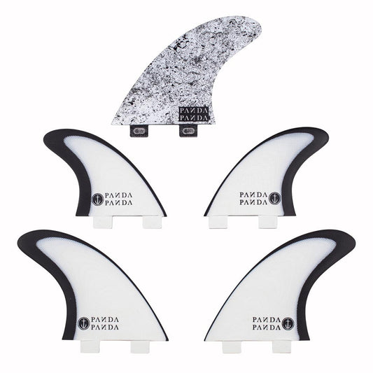 Captain Fin Co - Panda 5 Fin - Medium - Black/White (FCS) Surfboard Fins Captain Fin Co