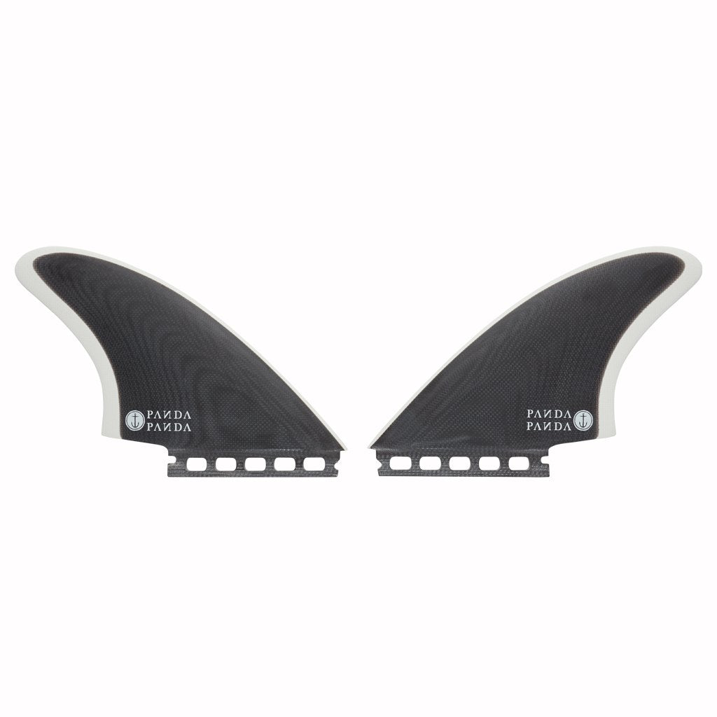 Captain Fin Co - Panda Twin Keel - Medium - Black/White (Futures) Surfboard Fins Captain Fin Co