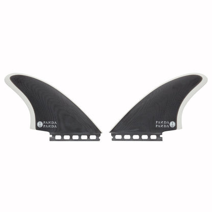 Captain Fin Co - Panda Twin Keel - Medium - Black/White (Futures) Surfboard Fins Captain Fin Co