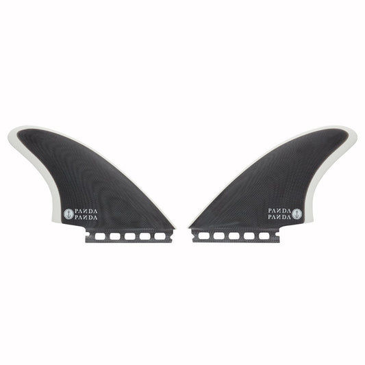 Captain Fin Co - Panda Twin Keel - Medium - Black/White (Futures) Surfboard Fins Captain Fin Co