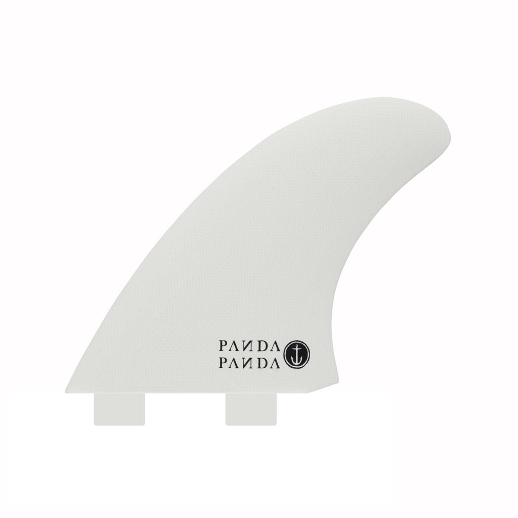 Captain Fin Co - Panda Twin + Trailer - Large - White/Pink (FCS) Surfboard Fins Captain Fin Co