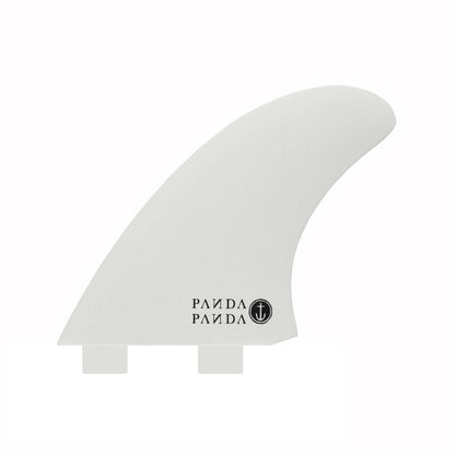 Captain Fin Co - Panda Twin + Trailer - Large - White/Pink (FCS) Surfboard Fins Captain Fin Co