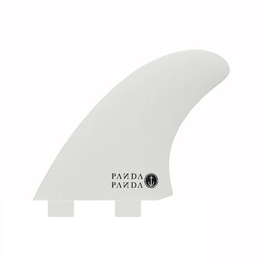 Captain Fin Co - Panda Twin + Trailer - Large - White/Pink (FCS) Surfboard Fins Captain Fin Co