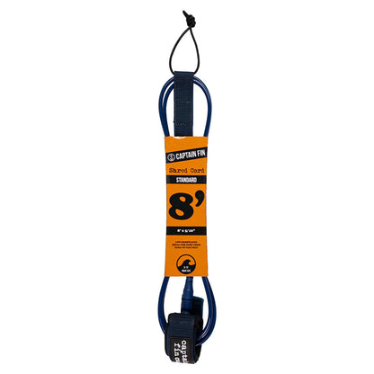 Captain Fin Co - Shred Cord - 8' Standard - Navy Surf Leashes Captain Fin Co