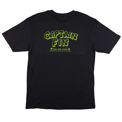 Captain Fin Co - Squiggle Tee Surfing Captain Fin Co Black Small