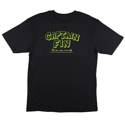 Captain Fin Co - Squiggle Tee Surfing Captain Fin Co Black Small