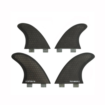 Captain Fin Co - Tyler Warren Quad - Medium - Black (FCS) Surfboard Fins Captain Fin Co
