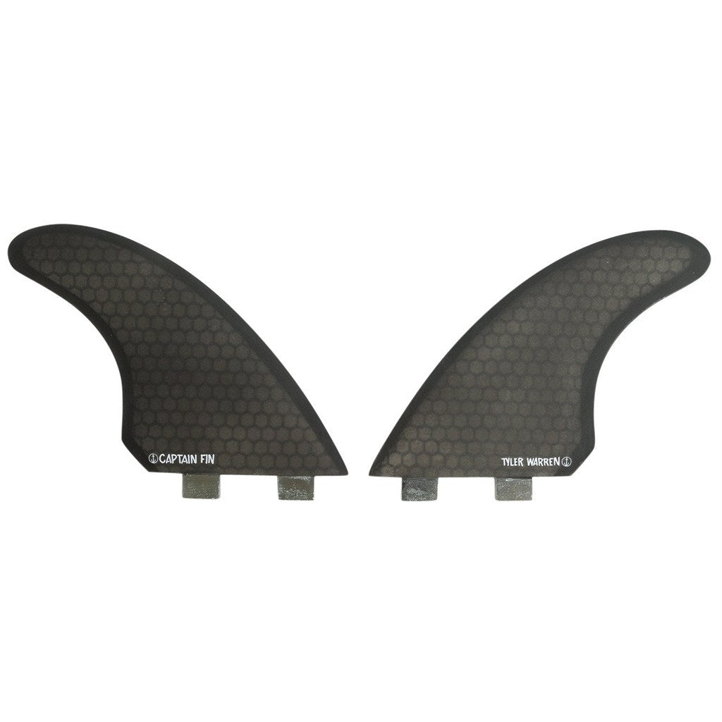 Captain Fin Co - Tyler Warren Twin - Medium - Black (FCS) Surfboard Fins Captain Fin Co