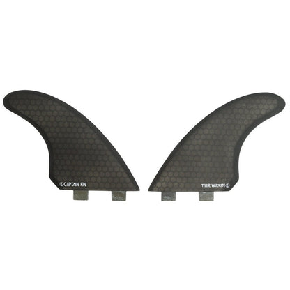 Captain Fin Co - Tyler Warren Twin - Medium - Black (FCS) Surfboard Fins Captain Fin Co