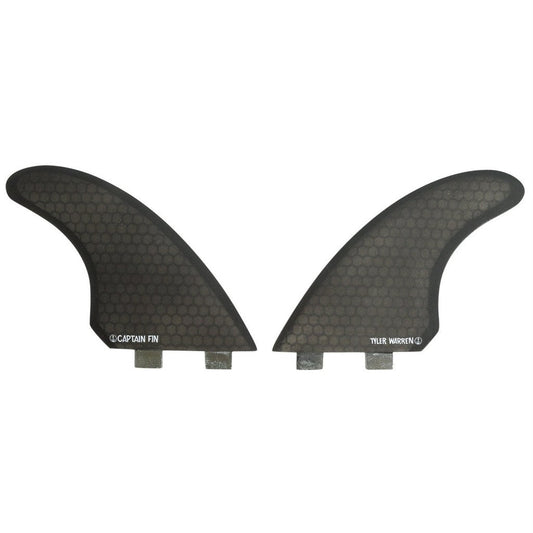 Captain Fin Co - Tyler Warren Twin - Medium - Black (FCS) Surfboard Fins Captain Fin Co