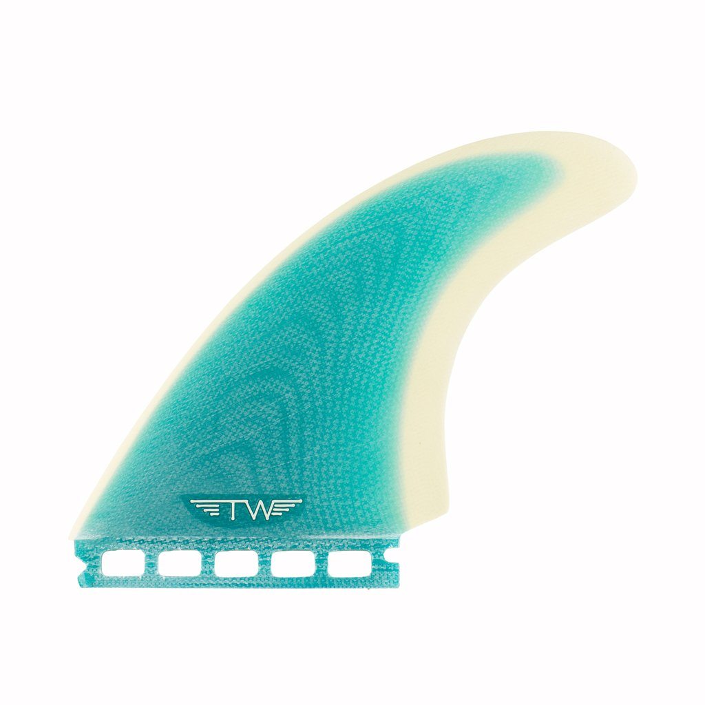 Captain Fin Co - Tyler Warren Twin Especial + Trailer - Medium - Turquoise (Futures) Surfboard Fins Captain Fin Co Turquoise Medium