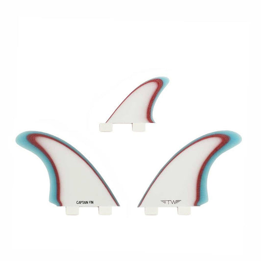 Captain Fin Co - Tyler Warren Twin Especial + Trailer - Medium - Blue (FCS) Surfboard Fins Captain Fin Co