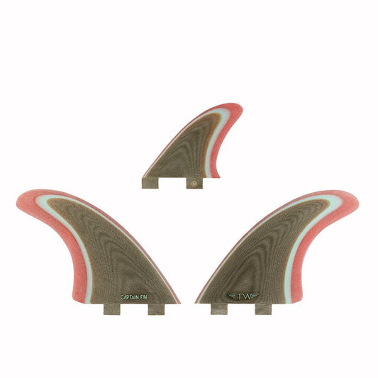 Captain Fin Co - Tyler Warren Twin Especial + Trailer - Medium - Coffee (FCS) Surfboard Fins Captain Fin Co