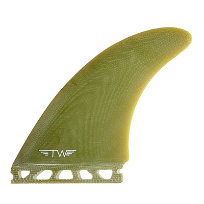 Captain Fin Co - Tyler Warren Twin + Trailer - Large - Olive (Futures) Surfboard Fins Captain Fin Co