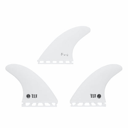 Captain Fin Co - Wade Goodall Tri - Medium - White (Futures) Surfboard Fins Captain Fin Co