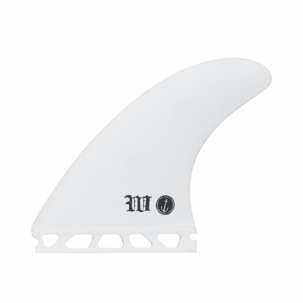 Captain Fin Co - Wade Goodall Tri - Medium - White (Futures) Surfboard Fins Captain Fin Co White Medium