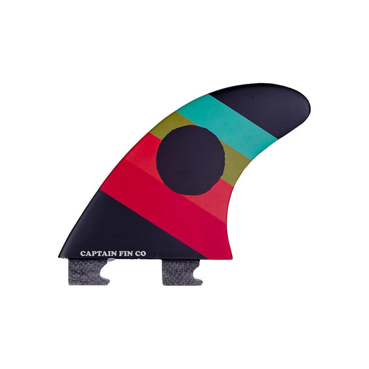 Captain Fin Co - CF Series 5 Fin - SM/MD/LG - Black (Snap-In / FCS II) Surfboard Fins Captain Fin Co