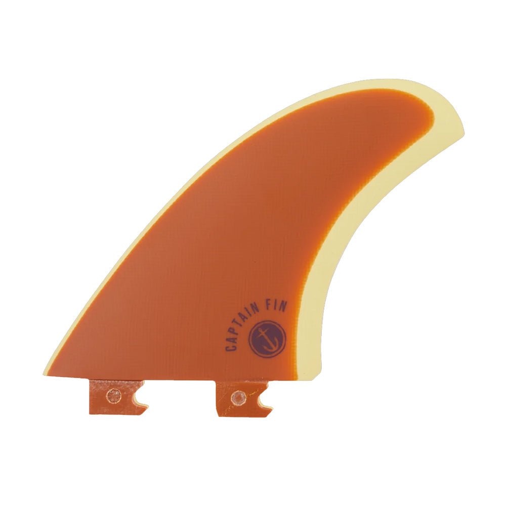 Captain Fin Co - CF Twin + Trailer - Medium - Sunset (Snap-In / FCS II) Surfboard Fins Captain Fin Co