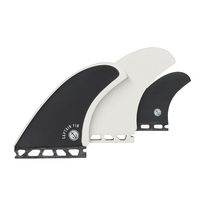 Captain Fin Co - CF Twin + Trailer - Medium - Black (Futures) Surfboard Fins Captain Fin Co