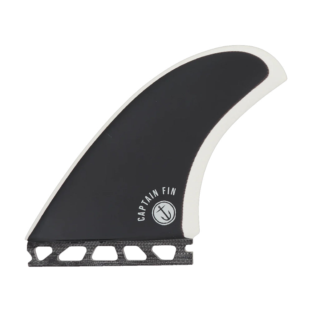Captain Fin Co - CF Twin + Trailer - Medium - Black (Futures) Surfboard Fins Captain Fin Co