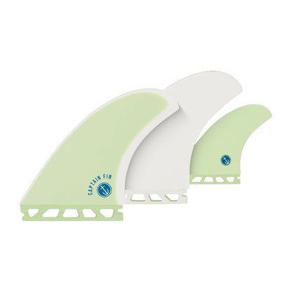 Captain Fin Co - CF Twin + Trailer - Medium - Mist Green (Futures) Surfboard Fins Captain Fin Co