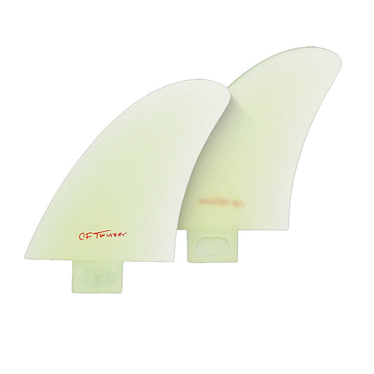 Captain Fin Co - CF Twinzer - Clear (FCS) Surfboard Fins Captain Fin Co