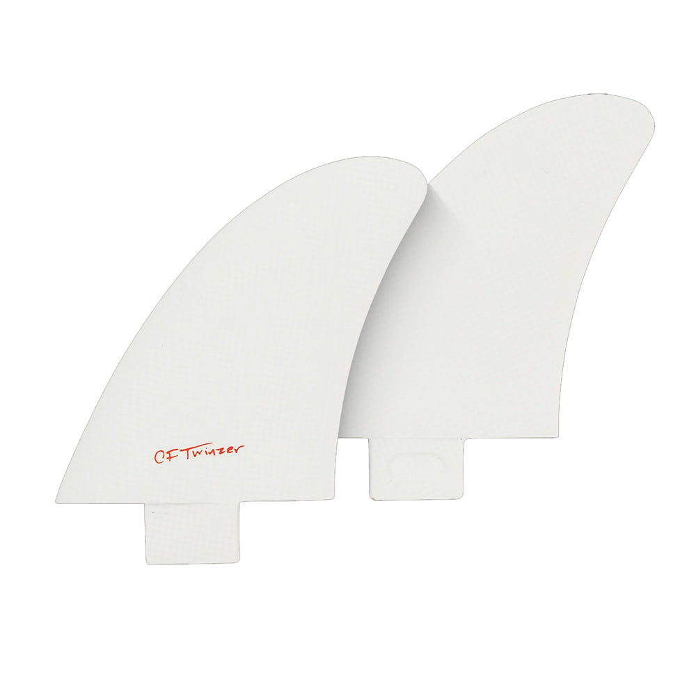 Captain Fin Co - CF Twinzer - White (FCS) Surfboard Fins Captain Fin Co