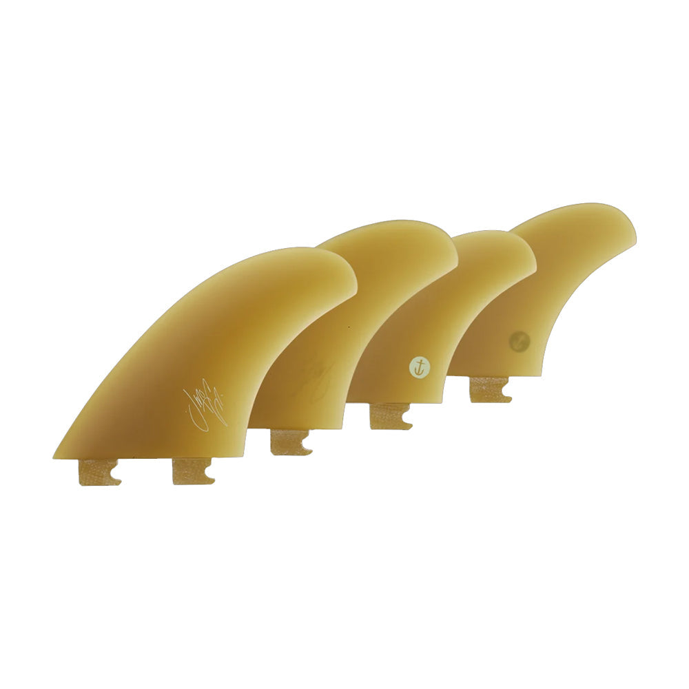 Captain Fin Co - Jeff McCallum Quad Raked - Medium - Green (Snap-In / FCS II) Surfboard Fins Captain Fin Co