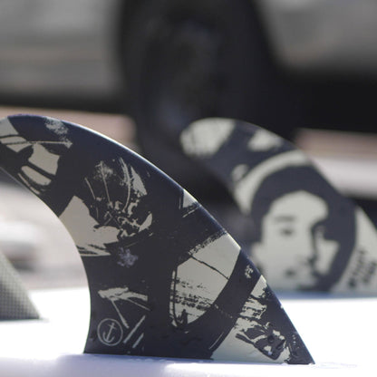 Captain Fin Co - Mikey February Tri - Medium - Black (FCS) Surfboard Fins Captain Fin Co