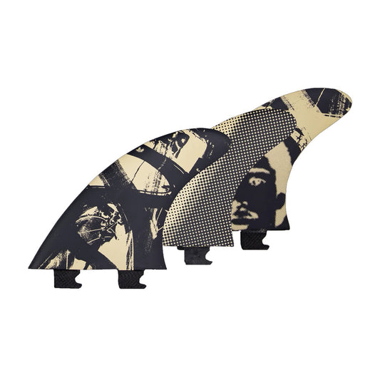 Captain Fin Co - Mikey February Tri - Medium - Black (Snap-In/FCS II) Surfboard Fins Captain Fin Co