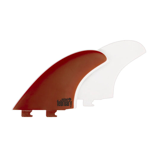 Captain Fin Co - Mikey February Twin - Medium - Red (Snap-In/FCS II) Surfboard Fins Captain Fin Co