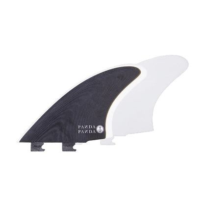 Captain Fin Co - Panda Twin Keel - Medium - Black/White (Snap-In / FCS II) Surfboard Fins Captain Fin Co