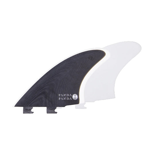 Captain Fin Co - Panda Twin Keel - Medium - Black/White (Snap-In / FCS II) Surfboard Fins Captain Fin Co