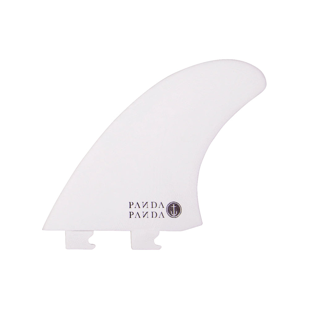 Captain Fin Co - Panda Twin + Trailer - Large - White/Pink (Snap-In / FCS II) Surfboard Fins Captain Fin Co