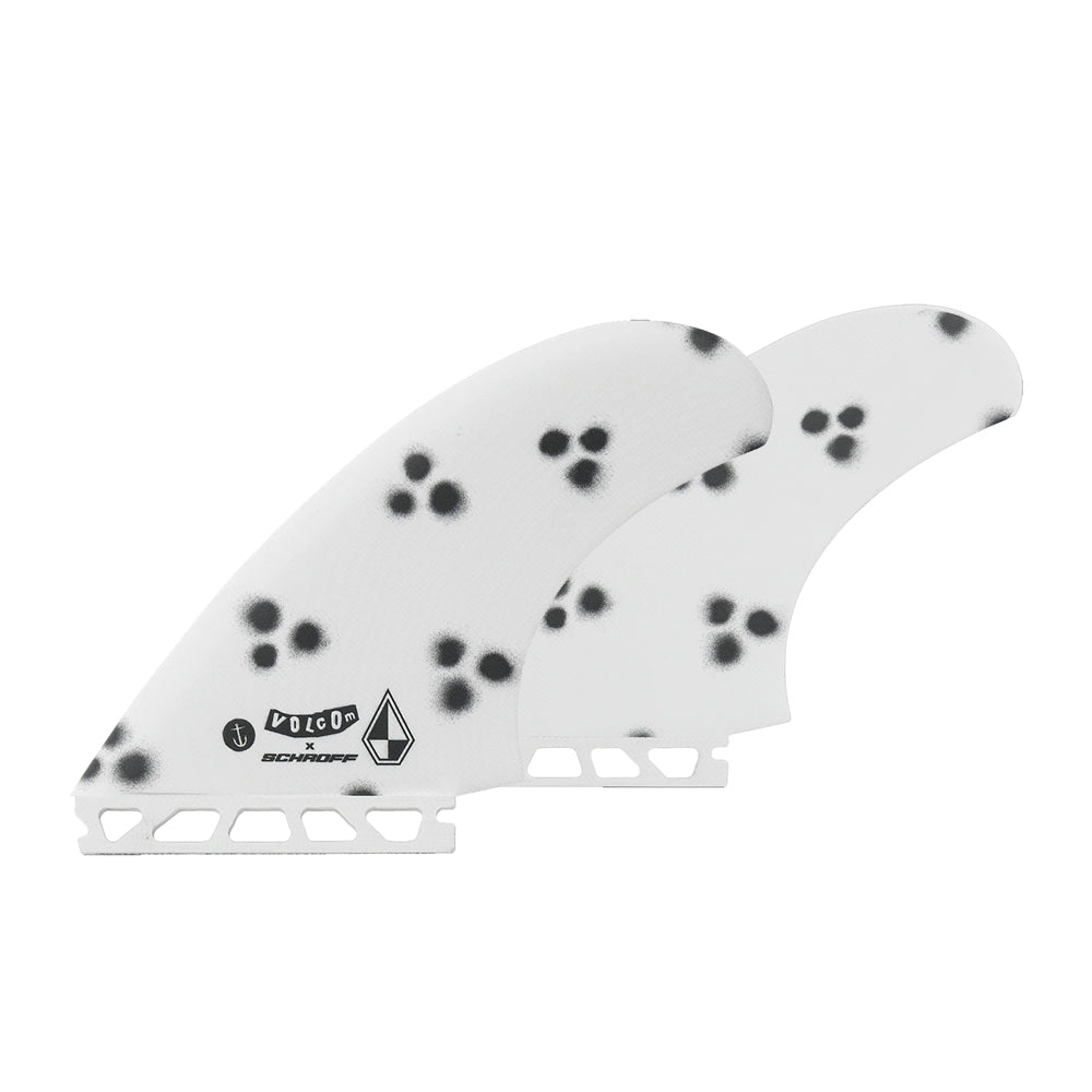 Captain Fin Co - Peter Schroff Twin - Medium - White (Futures) Surfboard Fins Captain Fin Co