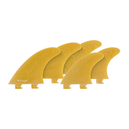 Captain Fin Co - Tyler Warren 5 Fin - Large - Yellow (Snap-In / FCS II) Surfboard Fins Captain Fin Co