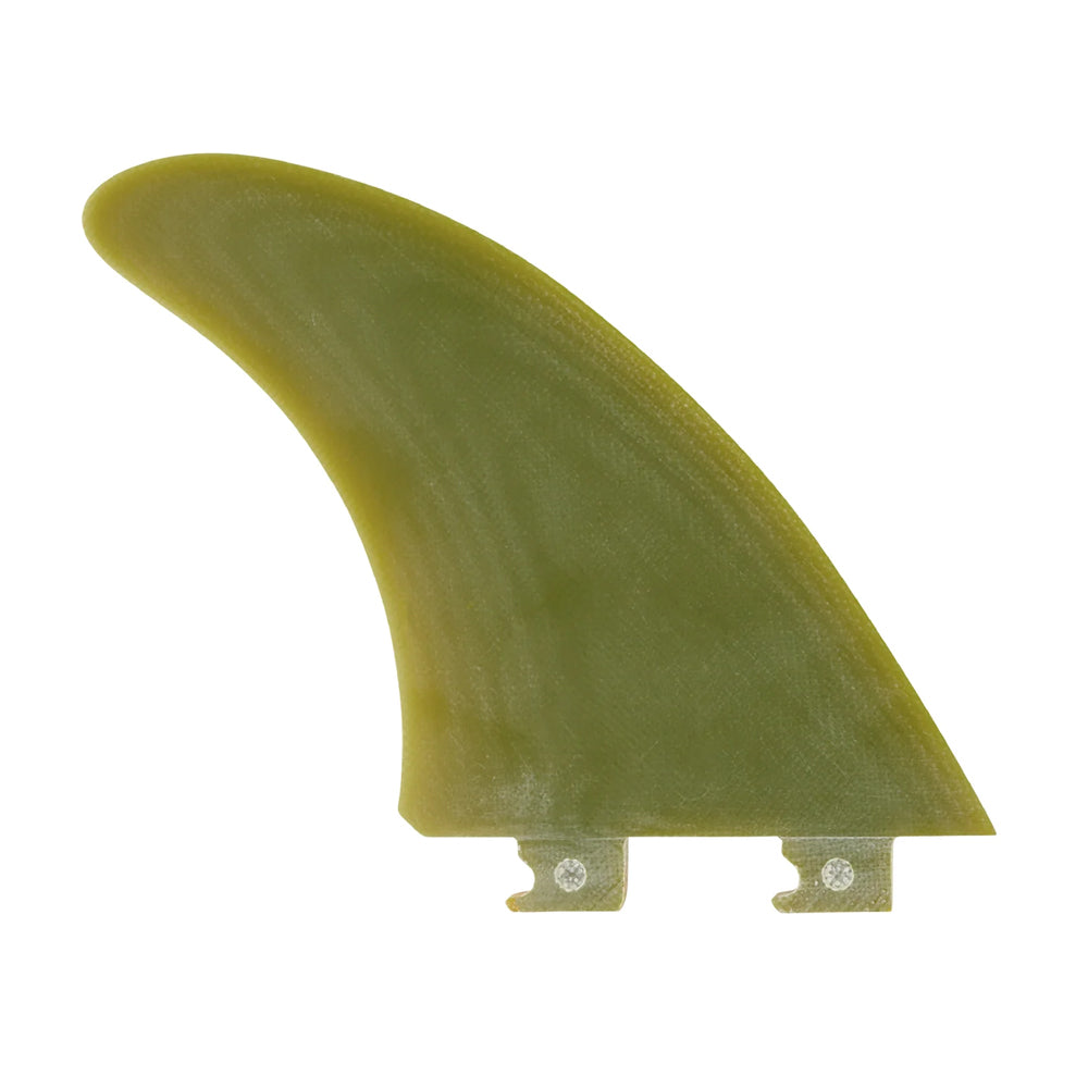 Captain Fin Co - Tyler Warren Twin + Trailer - Large - Olive (Snap-In / FCS II) Surfboard Fins Captain Fin Co