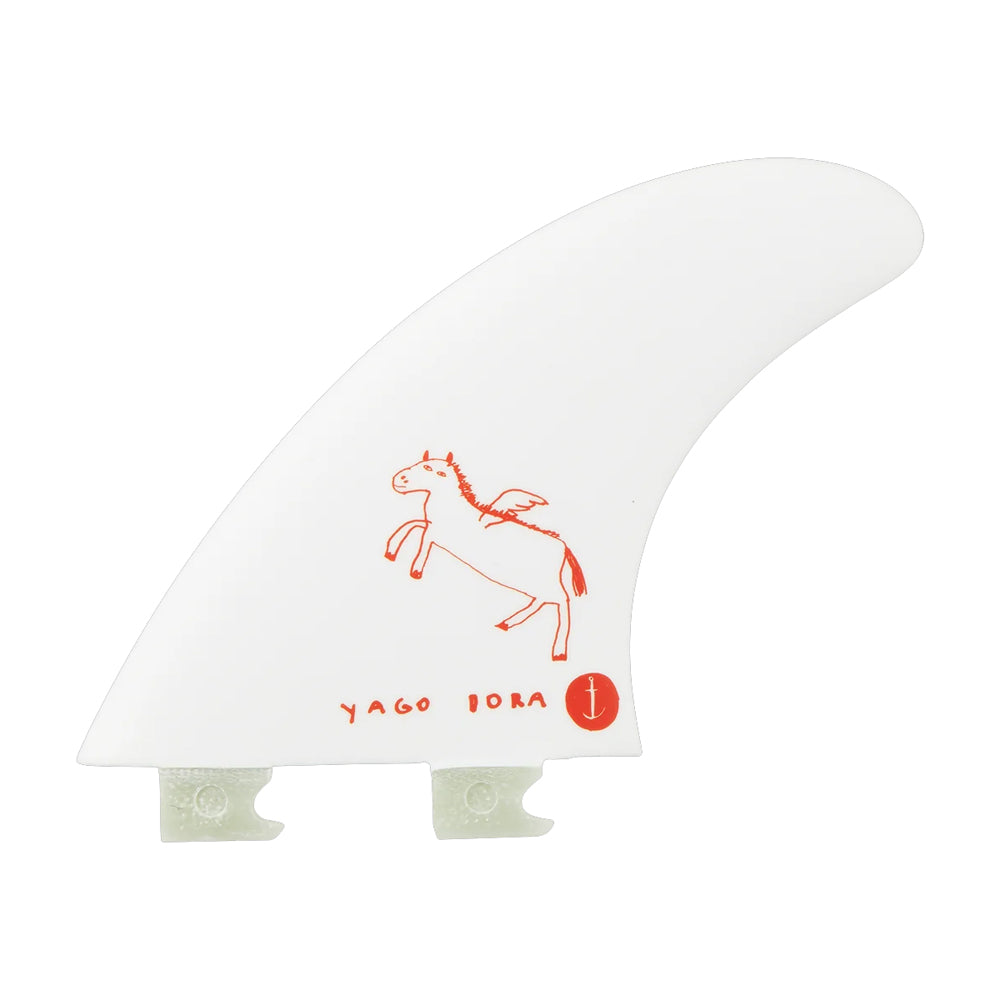 Captain Fin Co - Yago Dora Tri - MD/LG - White (Snap-In / FCS II) Surfboard Fins Captain Fin Co