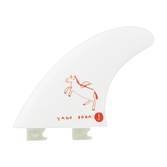 Captain Fin Co - Yago Dora Tri - MD/LG - White (Snap-In / FCS II) Surfboard Fins Captain Fin Co
