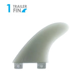 True Ames Channel Islands Finger Fin - FCS Compatible (Solid Fiberglass) Smoke