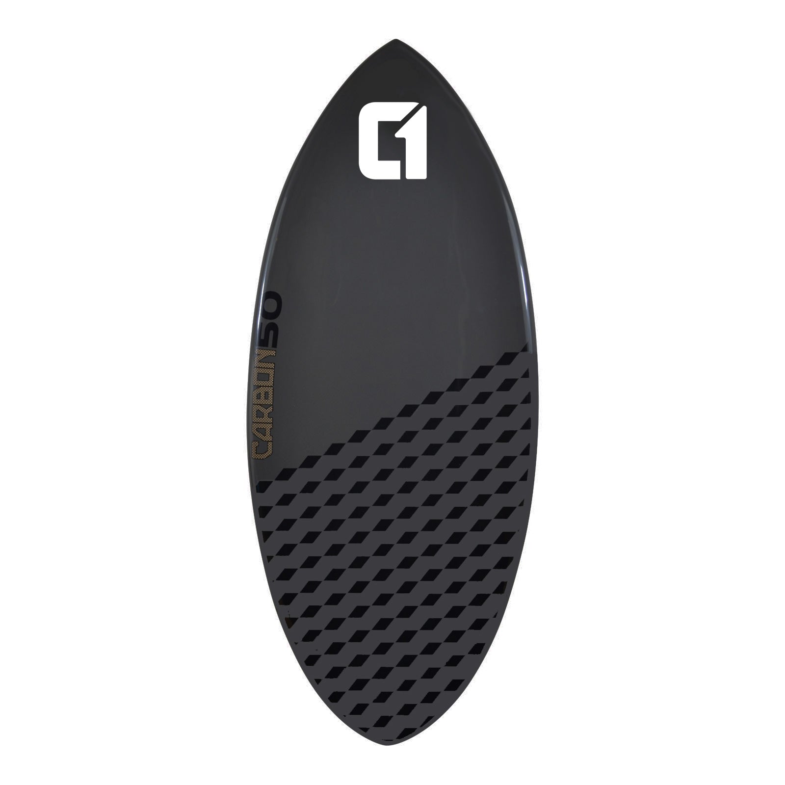 Carbon Fibre Epoxy Skimboard 50-56inch Cobalt Grey Carbon Skimboard Circle One Surf 50inch