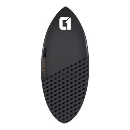 Carbon Fibre Epoxy Skimboard 50-56inch Cobalt Grey Carbon Skimboard Circle One Surf 50inch