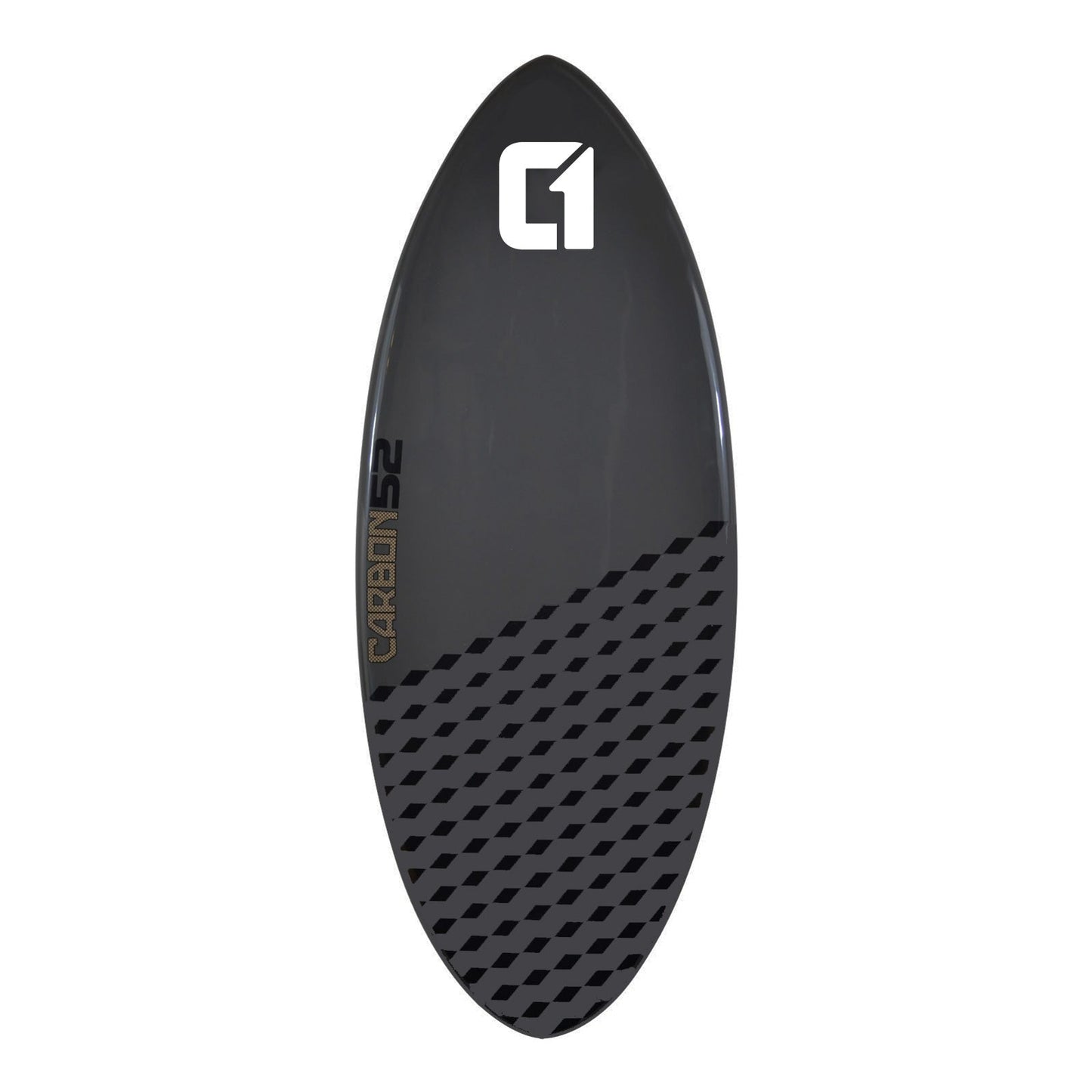 Carbon Fibre Epoxy Skimboard 50-56inch Cobalt Grey Carbon Skimboard Circle One Surf 52inch