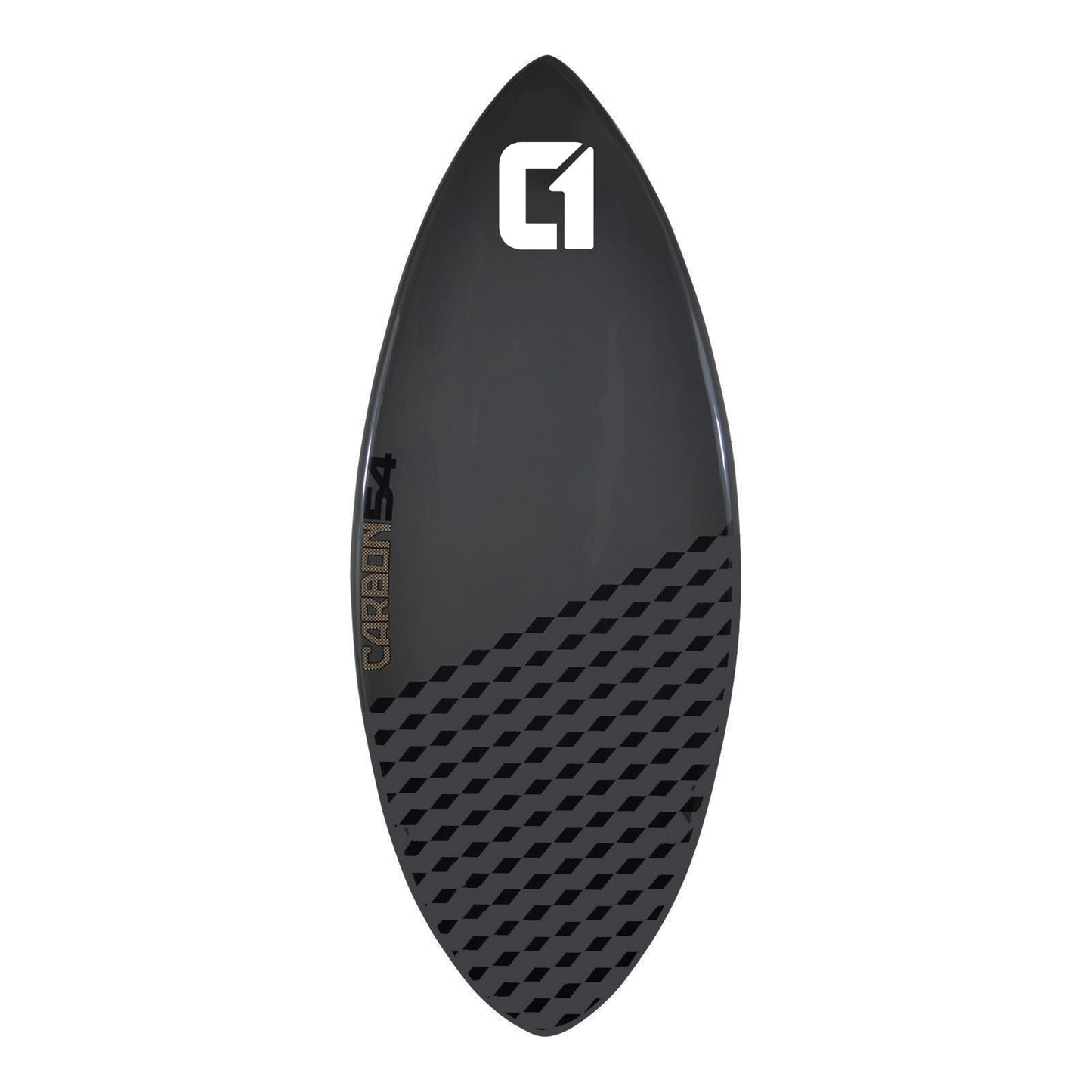 Carbon Fibre Epoxy Skimboard 50-56inch Cobalt Grey Carbon Skimboard Circle One Surf 54inch