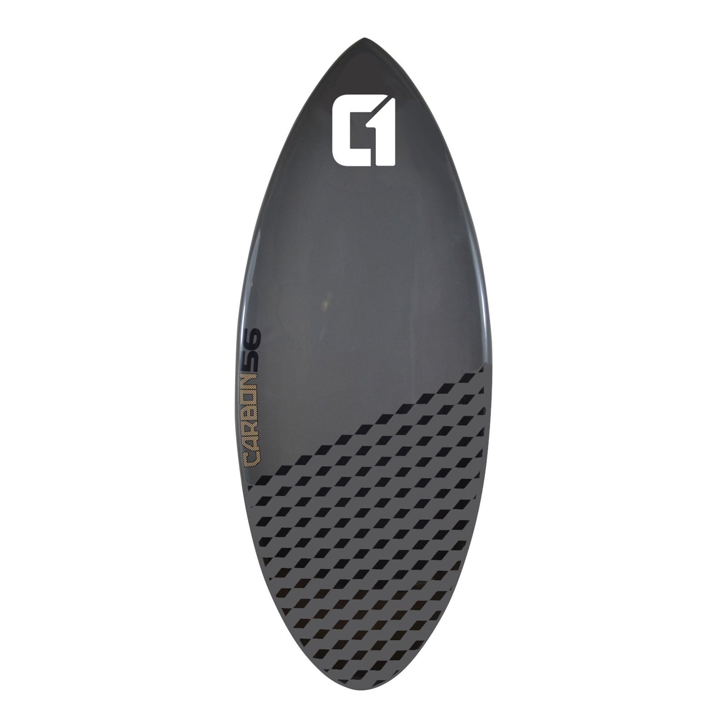Carbon Fibre Epoxy Skimboard 50-56inch Cobalt Grey Carbon Skimboard Circle One Surf 56inch