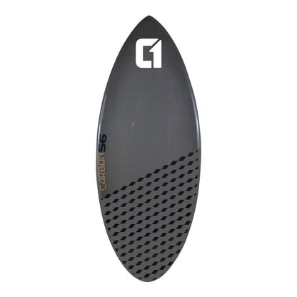 Carbon Fibre Epoxy Skimboard 50-56inch Cobalt Grey Carbon Skimboard Circle One Surf 56inch
