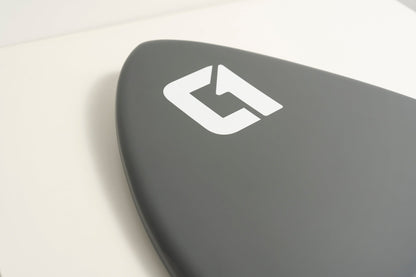 Carbon Fibre Epoxy Skimboard 50-56inch Cobalt Grey Carbon Skimboard Circle One Surf