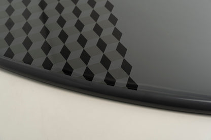 Carbon Fibre Epoxy Skimboard 50-56inch Cobalt Grey Carbon Skimboard Circle One Surf